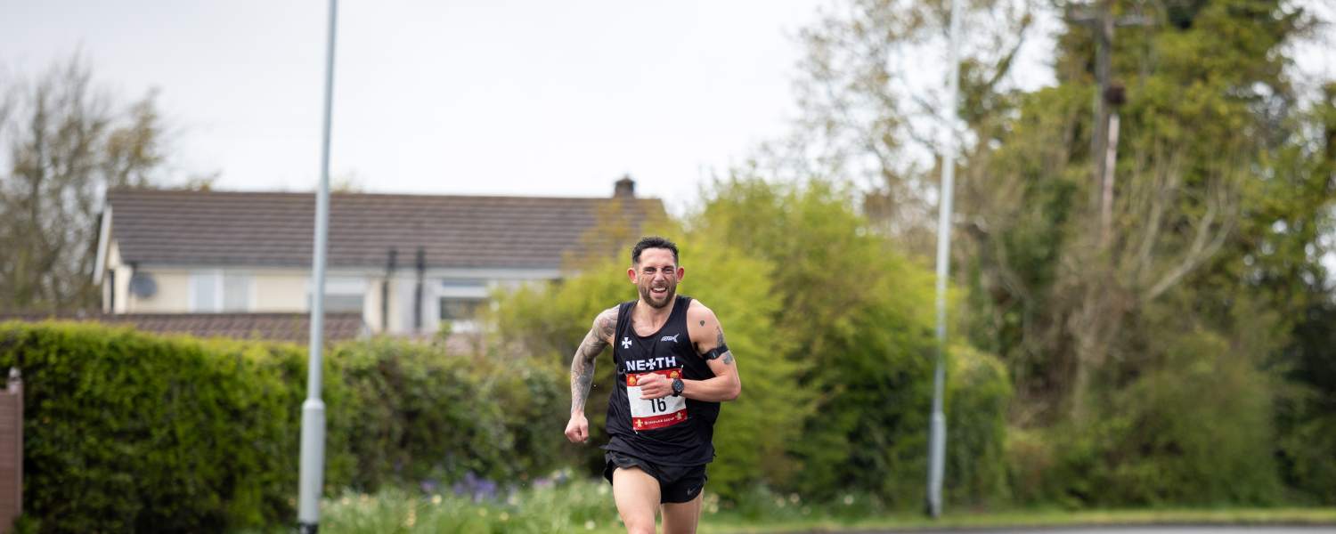 A runner on the course